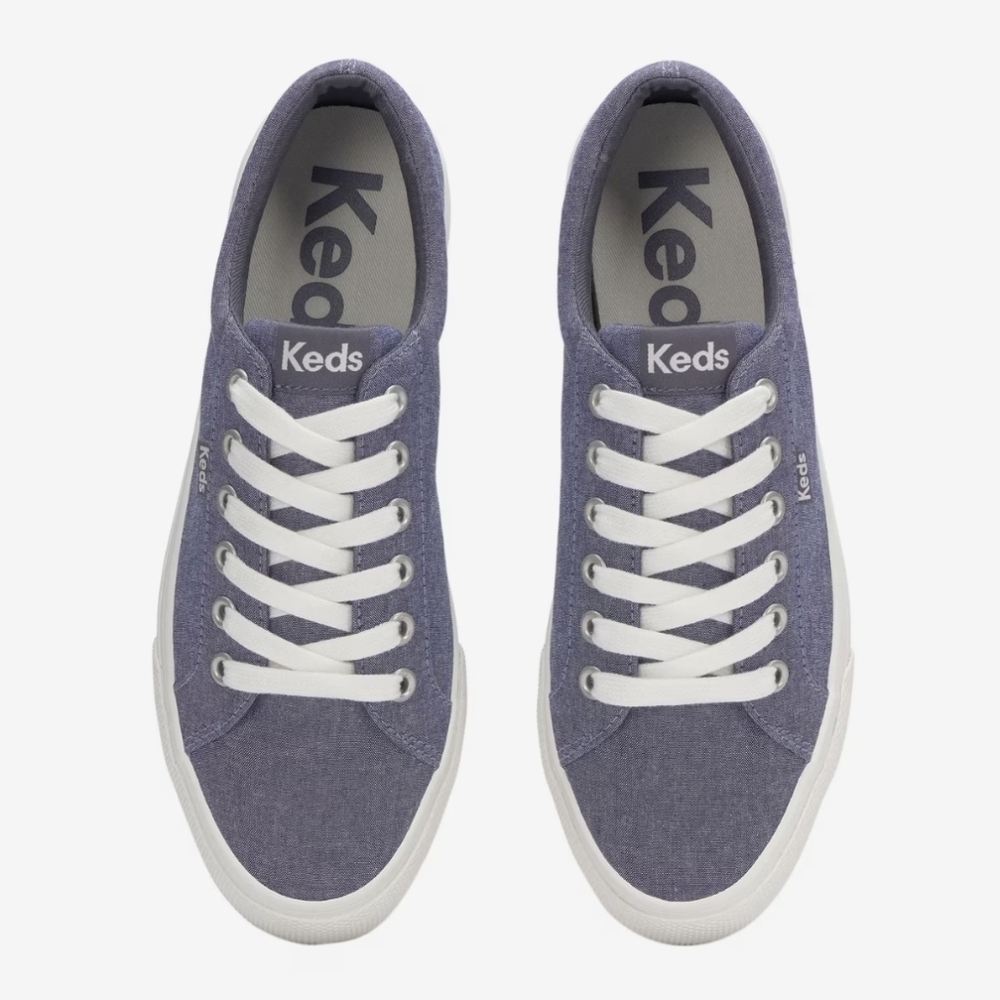 Keds Jump Kick Chambray Lace Up Platform Sneakers ~ 9